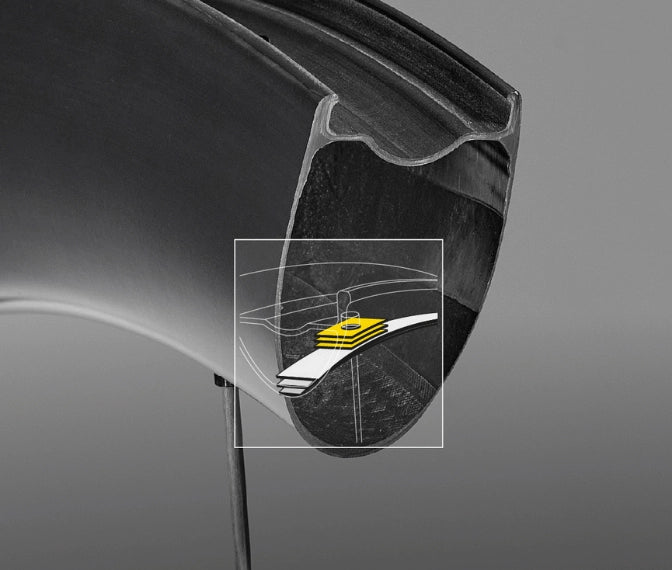 Roue Arrière MAVIC COSMIC SLR 45 Tubeless Ready (Center Lock) Noir/Argent