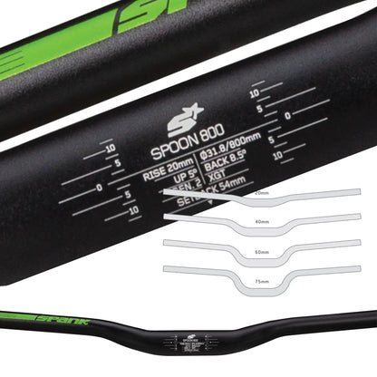 Lenker SPANK SPOON 800 Rise 60mm 800mm Blau