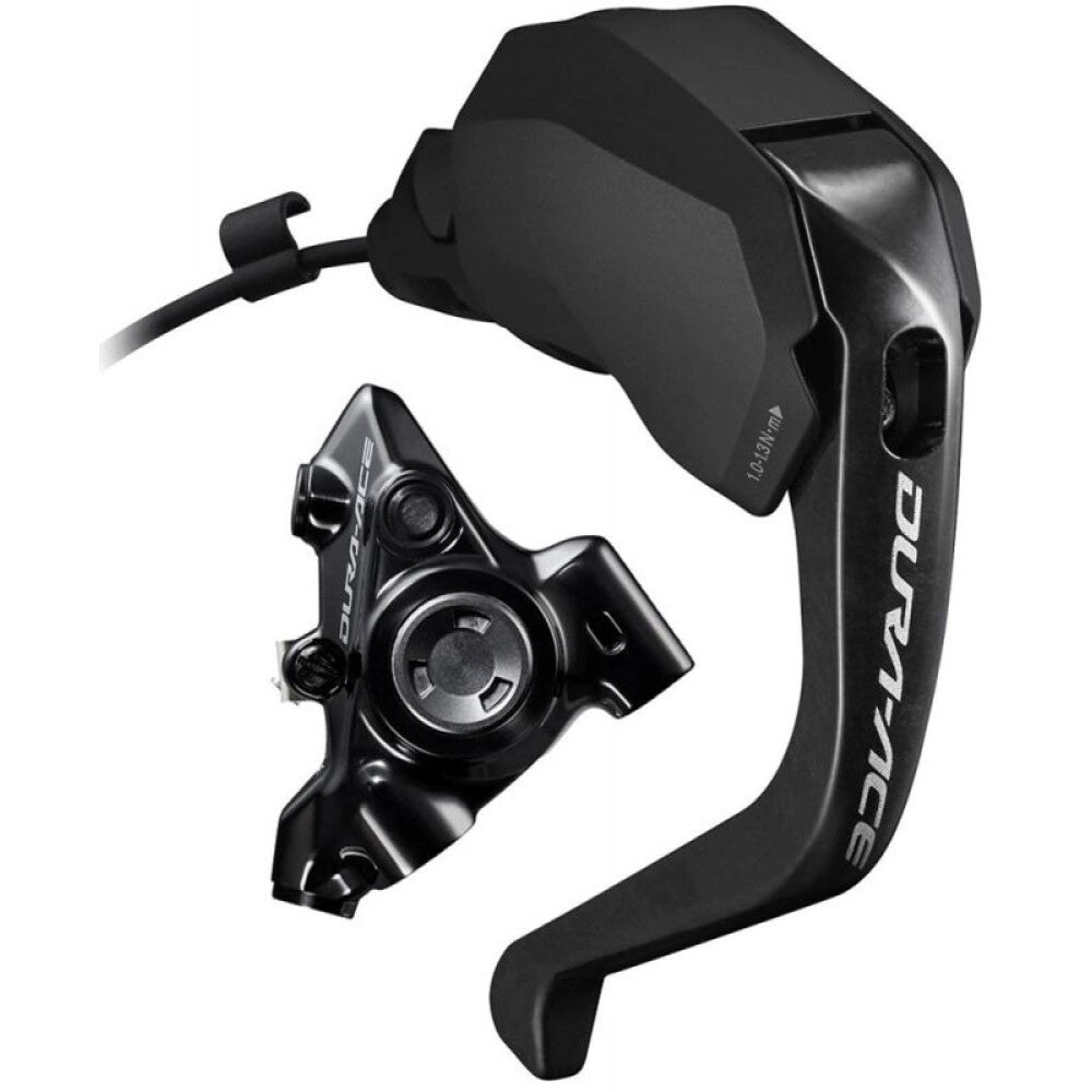 Maneta Izquierda R9180 y Pinza Delantera SHIMANO DURA-ACE DI2 R9270 2x12V Flat Mount sin Disco