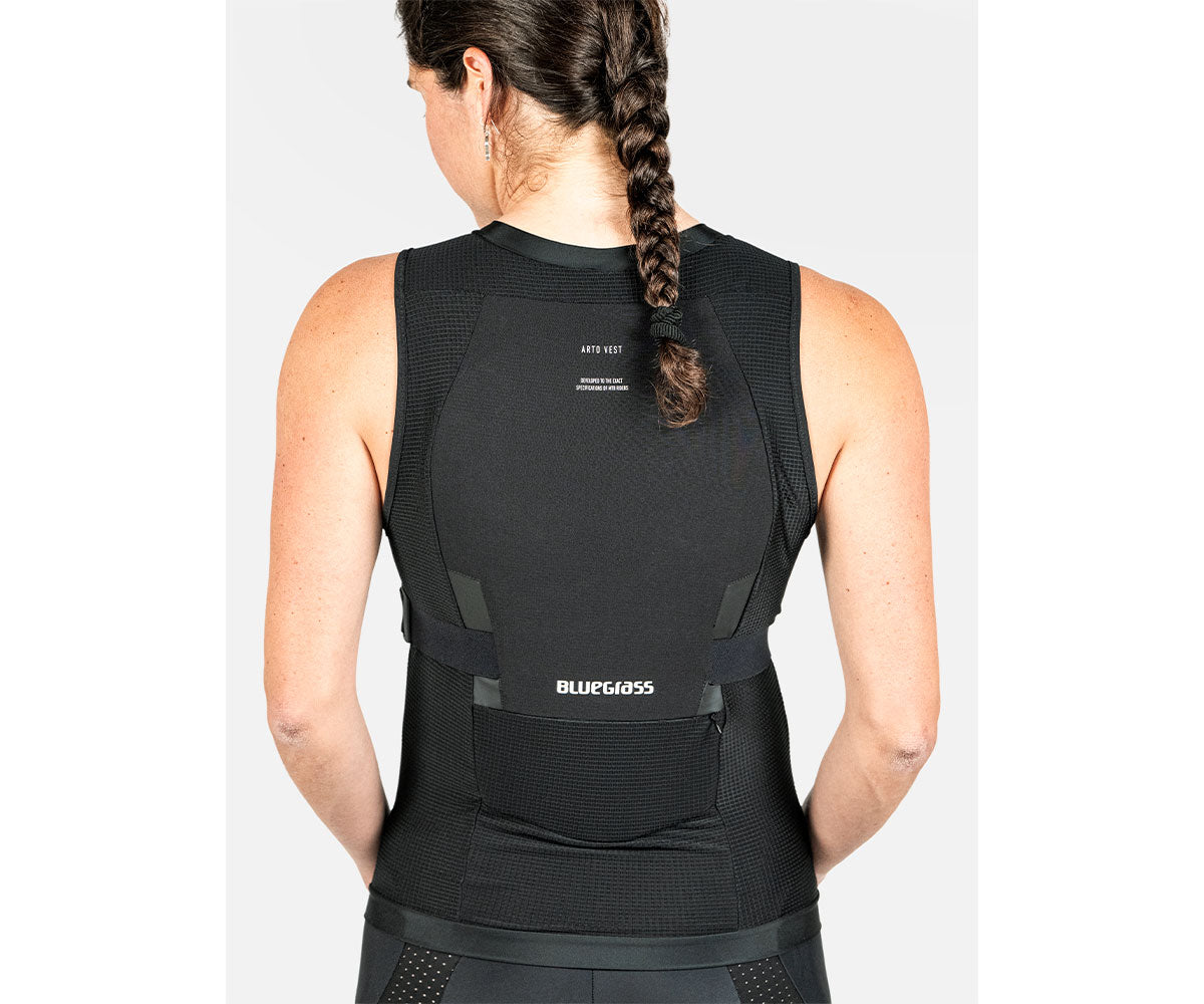 BLUEGRASS ARTO Sleeveless Body Armour Vest Black - back