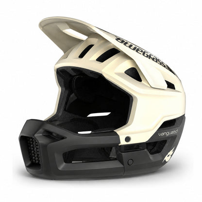 Full-face MTB čelada BLUEGRASS VANGUARD CORE MIPS bela/črna mat