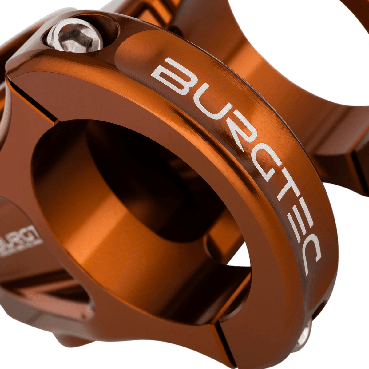 BURGTEC ENDURO MK3 stem in bronze — handlebar clamp detail
