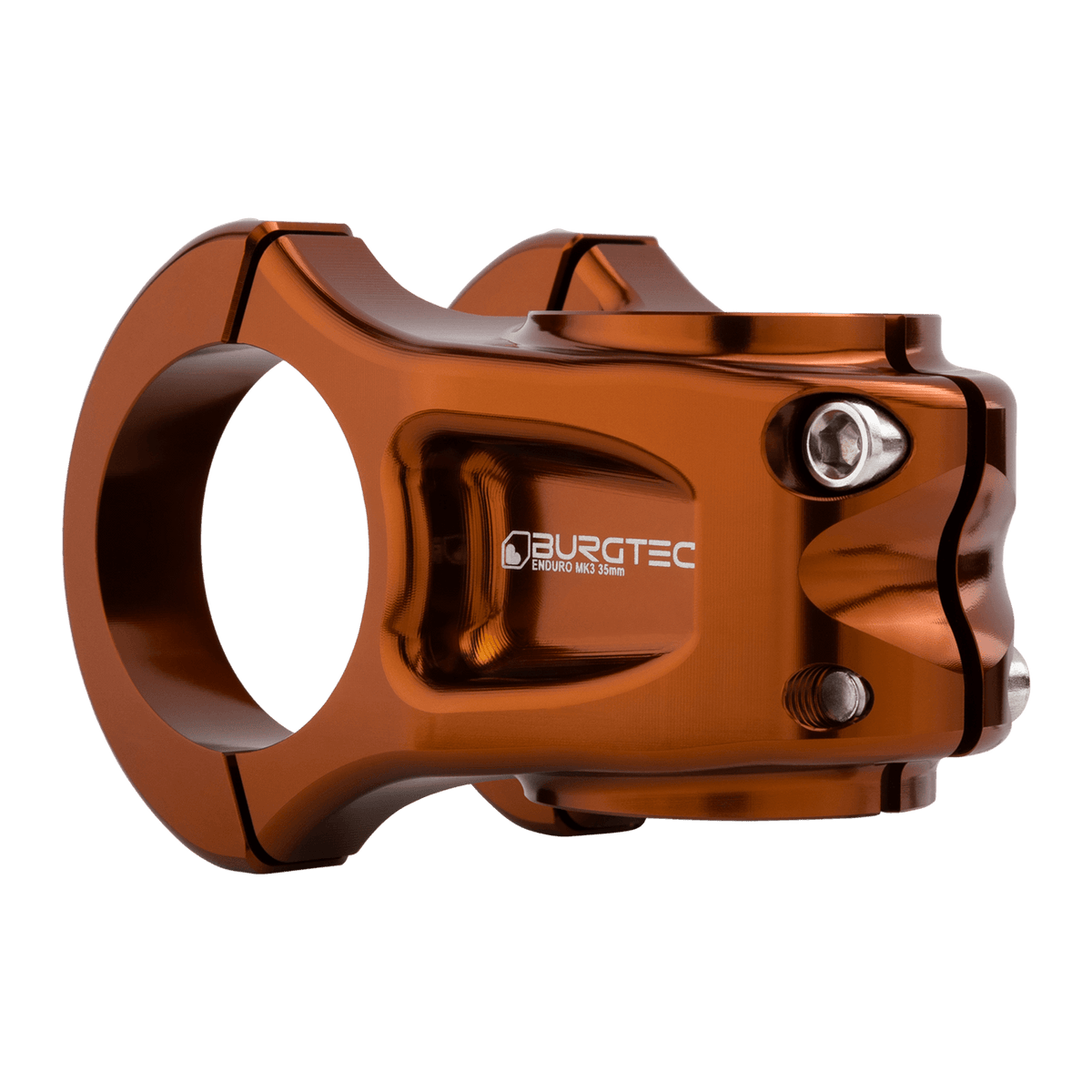 BURGTEC ENDURO MK3 stem in bronze — rear three-quarter view