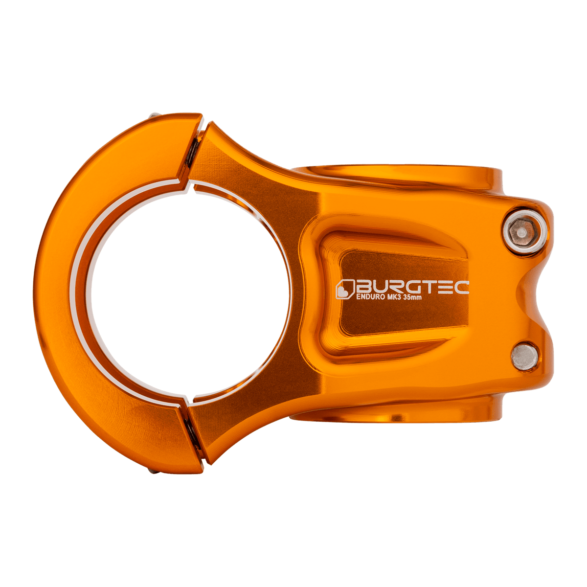 BURGTEC ENDURO MK3 stem in orange — side view