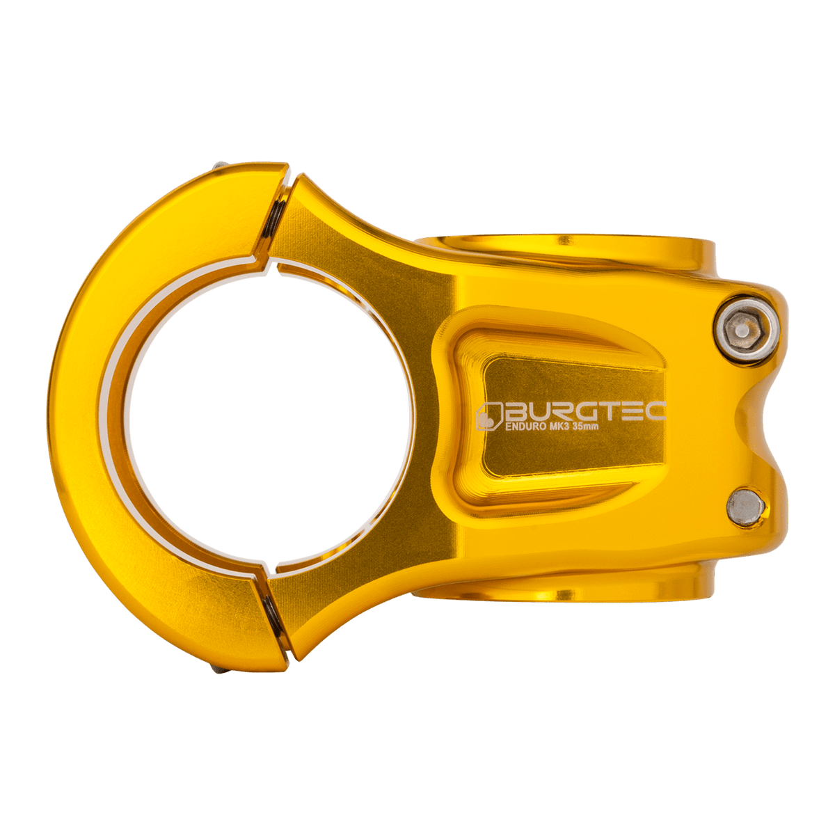 Attacco manubrio BURGTEC ENDURO MK3 oro — vista laterale