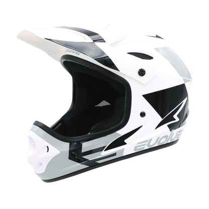 Capacete Evolve Storm branco e preto brilhante