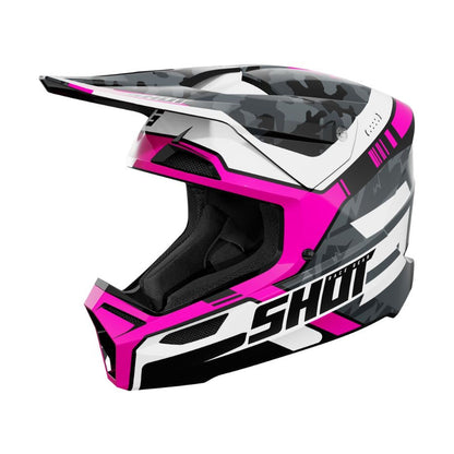 BMX-hjelm SHOT FURIOUS Flash Pink Blank
