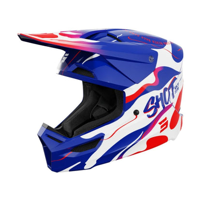 BMX-Helm SHOT FURIOUS Junior Beast Blue Red Glossy