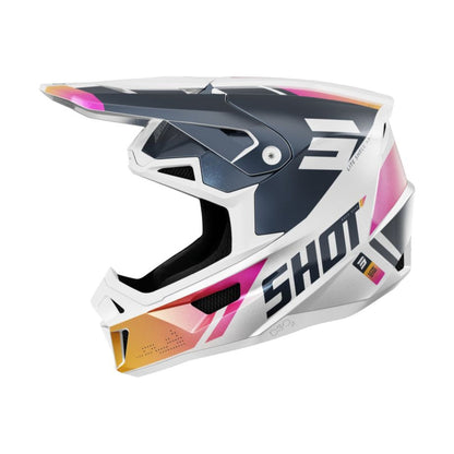 Κράνος BMX SHOT LITE Ultra Μπλε Πορτοκαλί Ροζ Περλέ
