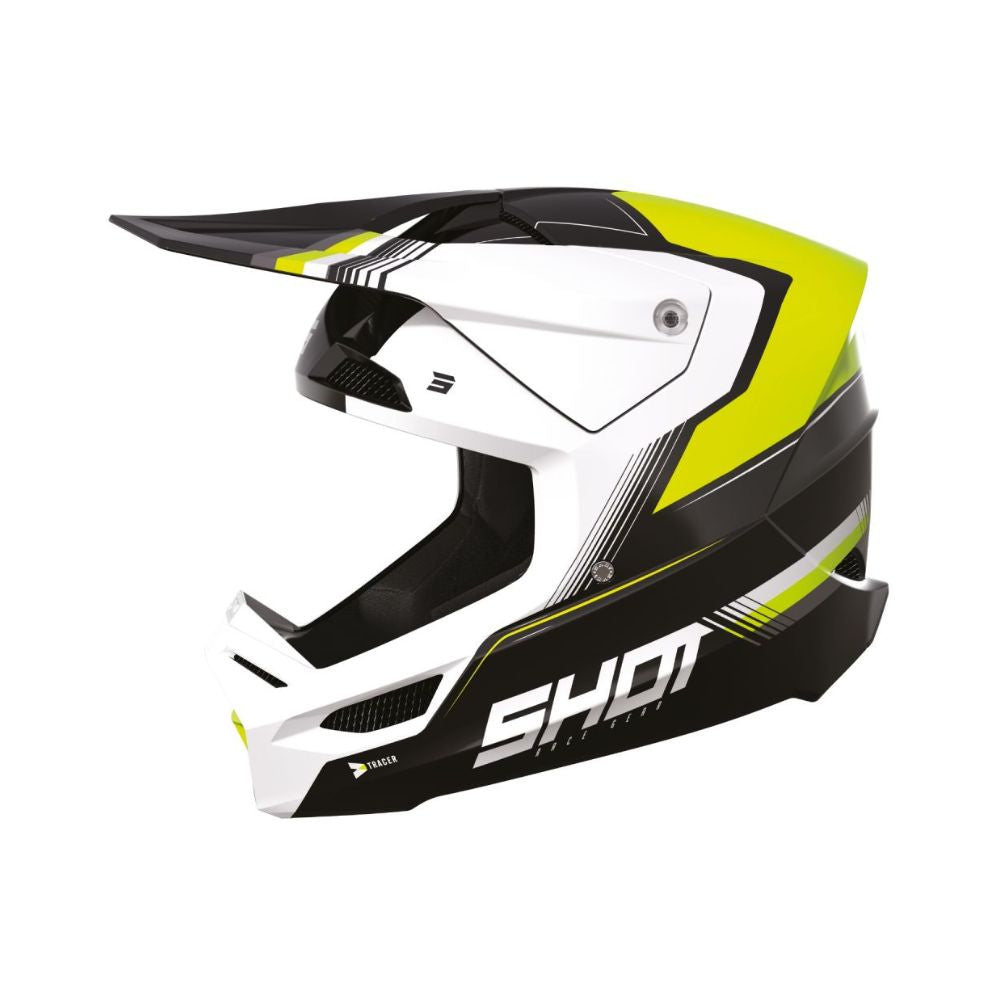 Casque BMX SHOT RACE Tracer Neon Yellow