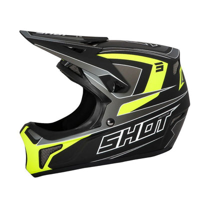 Κράνος BMX SHOT ROGUE Level Μαύρο Neon Κίτρινο Ματ