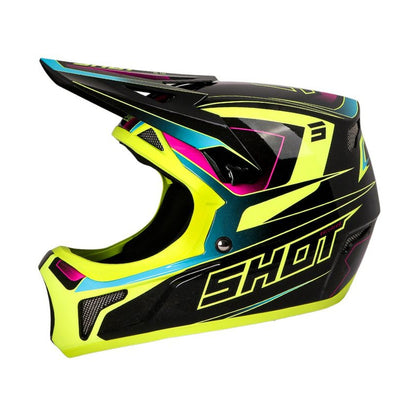 Κράνος BMX SHOT ROGUE Level Neon Κίτρινο/Περλέ Ροζ