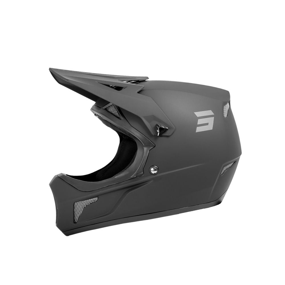 BMX-Helm SHOT ROGUE Einfarbig Mattschwarz