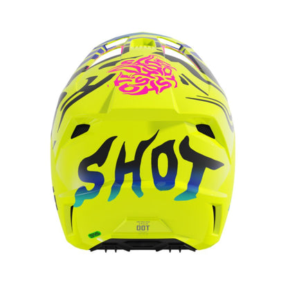 Casco BMX SHOT SPEED Junior Ghost Neon Yellow Glossy
