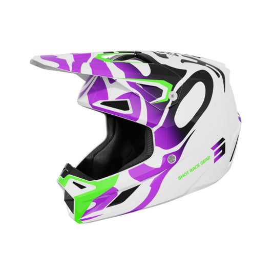 Κράνος BMX SHOT SPEED Junior Ghost μωβ γυαλιστερό