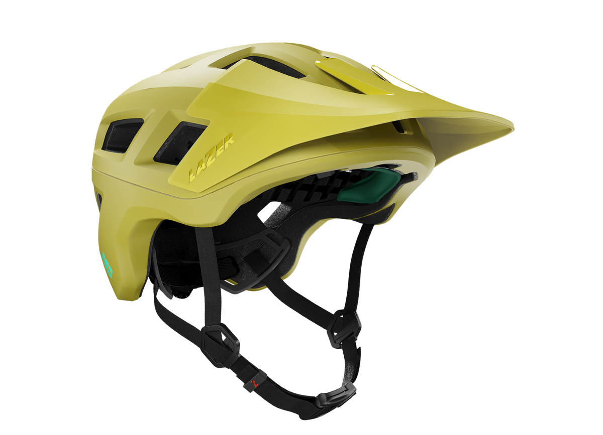 Kask MTB LAZER COYOTTE KINETICORE w kolorze matowej zieleni — widok dodatkowy 2