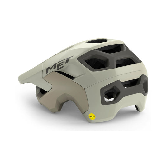 Kask MTB MET REVO MIPS biały matowy — widok z lewej strony