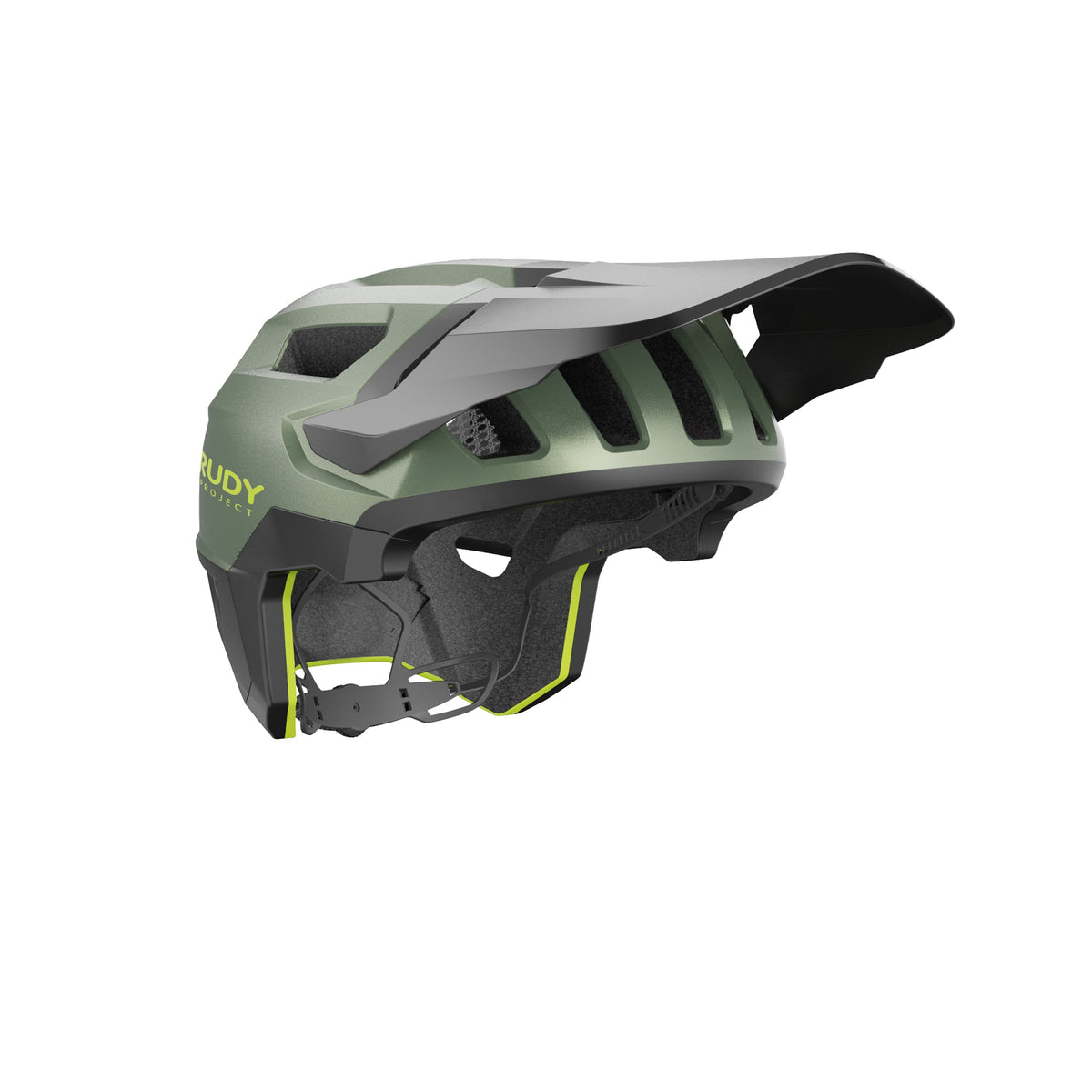Casco MTB RUDY PROJECT TERRAFORM verde/nero — vista principale