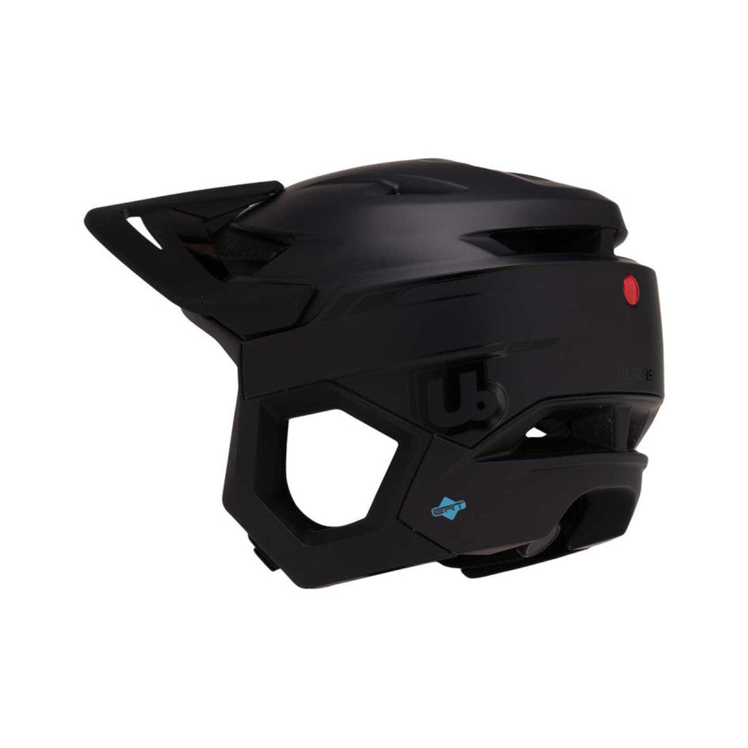 Kask MTB URGE RASCAS Dark Moon czarny — widok z lewej strony