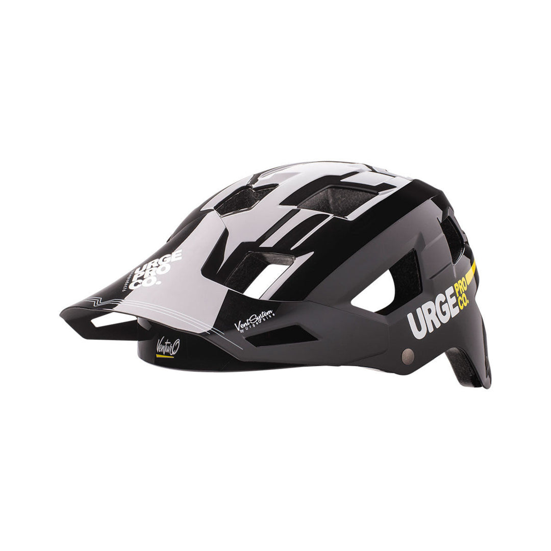 Kask MTB URGE VENTURO czarny — widok z lewej strony