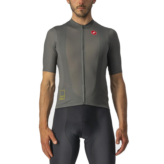 Maglia CASTELLI BREATHE ATTACK a maniche corte grigia/verde