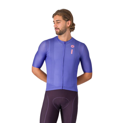 Maglia CASTELLI DRITTONE LOGO a maniche corte viola