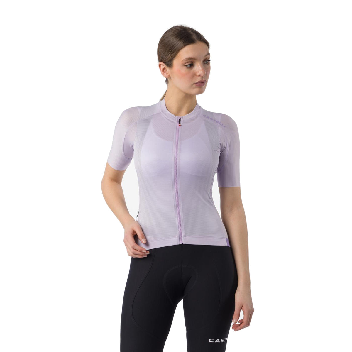 Maglia CASTELLI ESPRESSO 2 da donna a maniche corte viola nebbia
