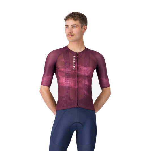 Maglia CASTELLI CLIMBER'S A/C a maniche corte bordeaux