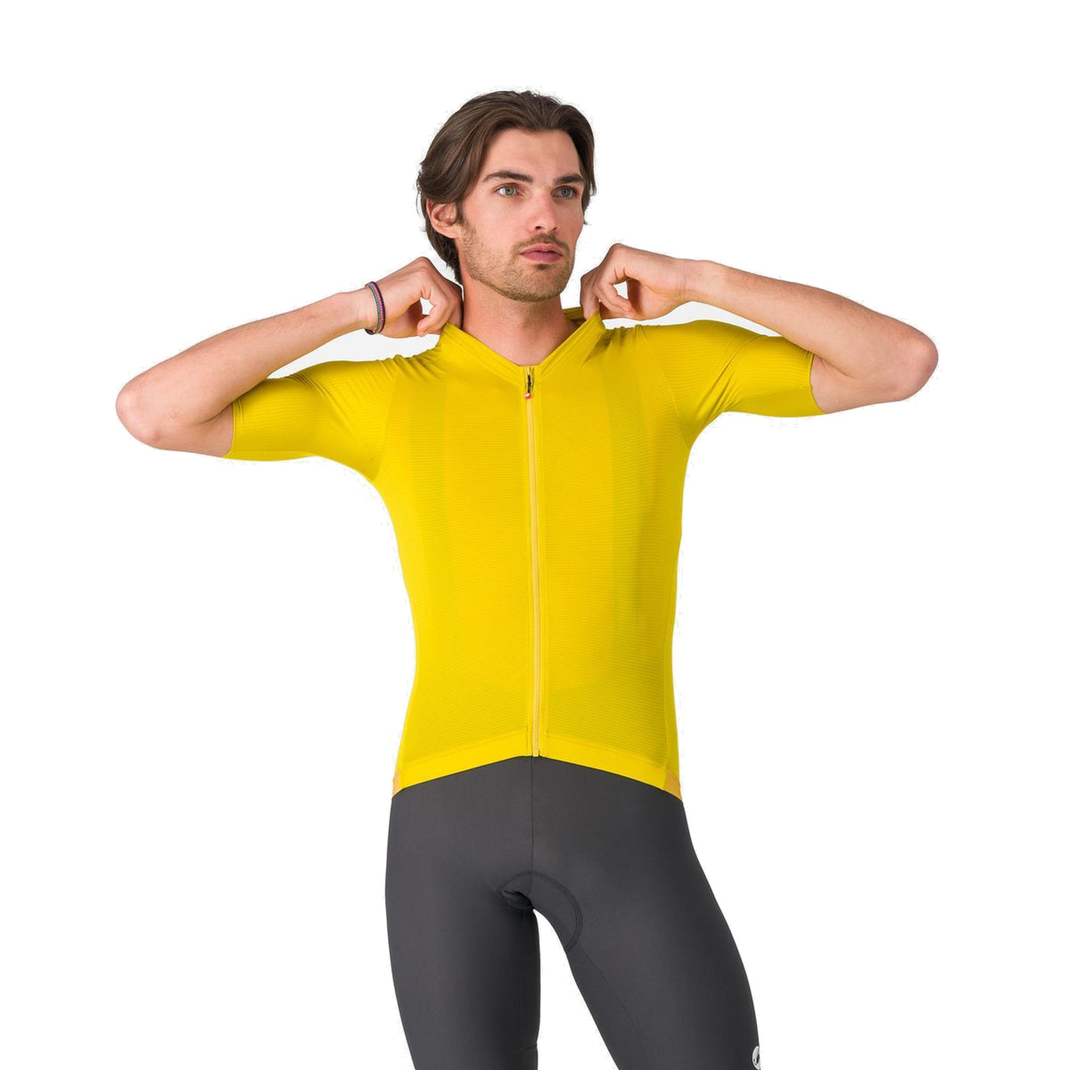 CASTELLI ESPRESSO 2 fietsshirt met korte mouwen, geel