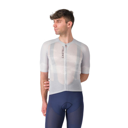 Koszulka rowerowa CASTELLI CLIMBER'S A/C z krótkim rękawem, szara, 2026