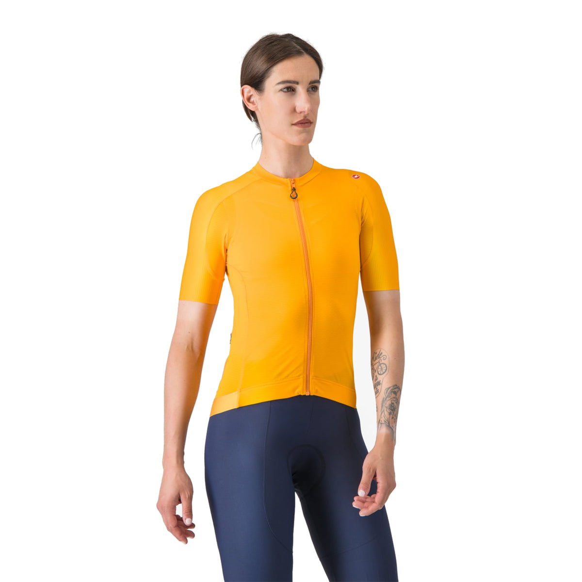 CASTELLI ESPRESSO Damen-Kurzarmtrikot Orange