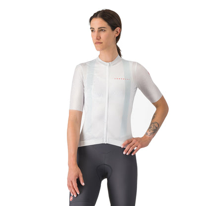 CASTELLI FANTASIA dameswielershirt met korte mouwen wit