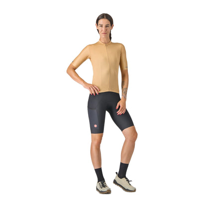 CASTELLI UNLIMITED Damen-Kurzarm-Radtrikot in Braun