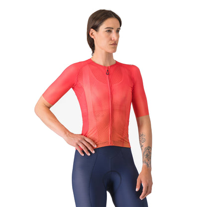 Maillot CASTELLI CLIMBER'S A/C Femme Manches Courtes Hibiscus