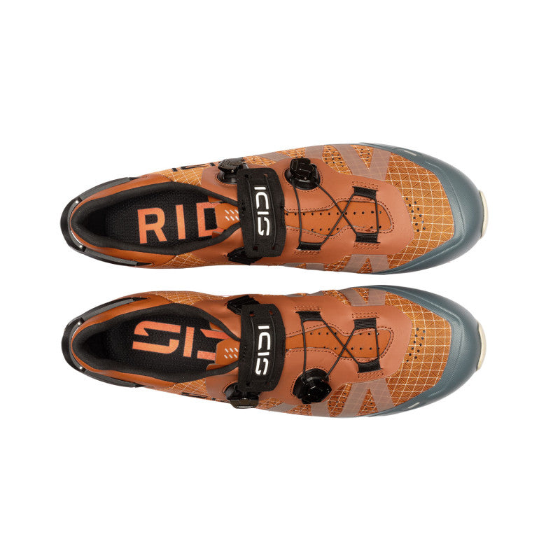 SIDI AERON XC/Gravel MTB Shoes – Orange/Ginger Brown