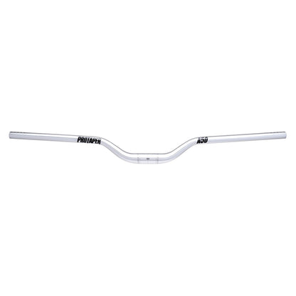 PROTAPER 810 A50 31.8 poliruotas sidabrinis vairas su 2 colių pakilimu