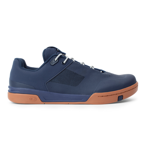 Scarpe MTB CRANKBROTHERS STAMP LACE FLAT blu/argento — profilo esterno