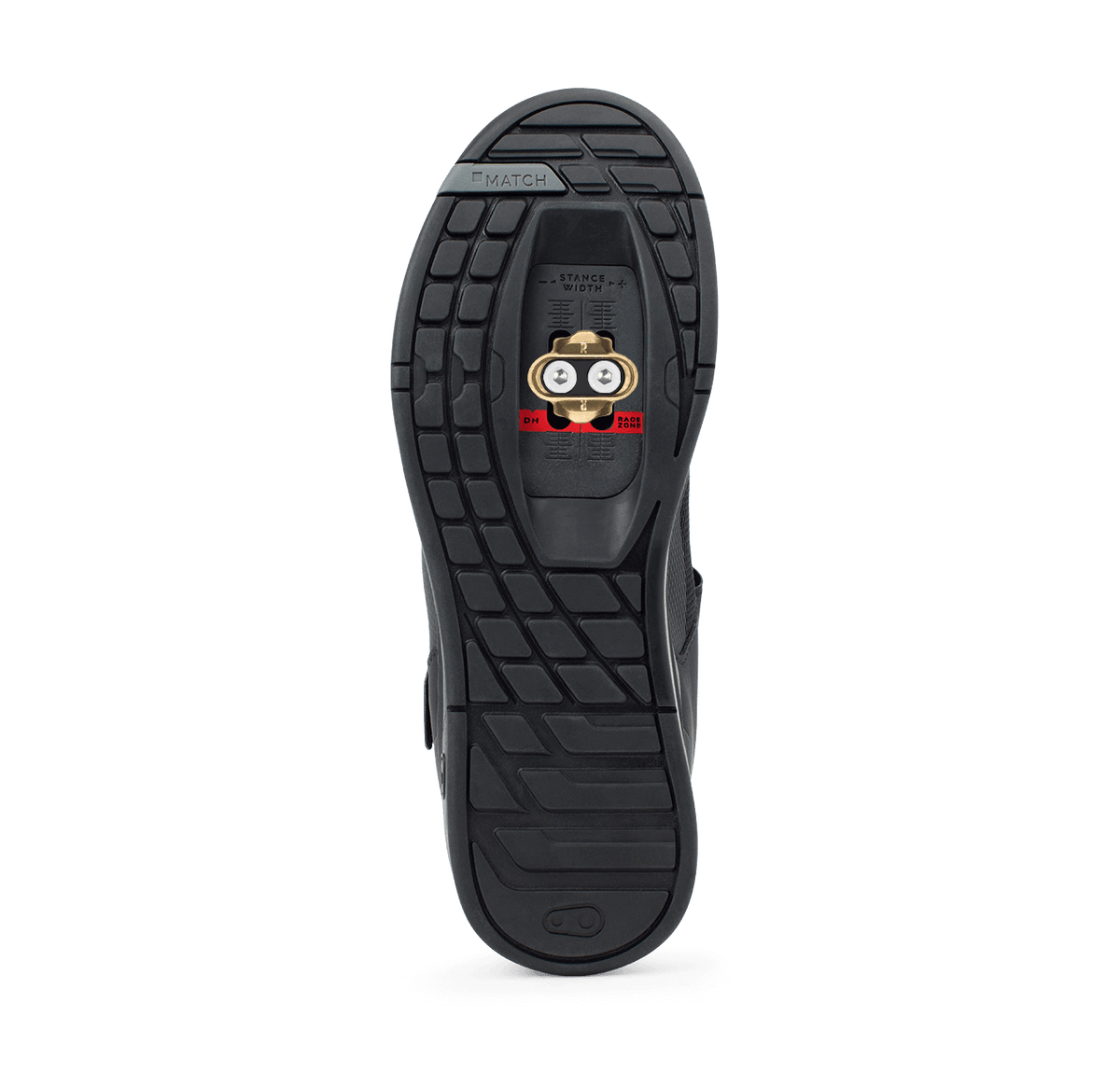 Chaussures VTT CRANKBROTHERS MALLET BOA CLIP Noir/Or — semelle avec cale