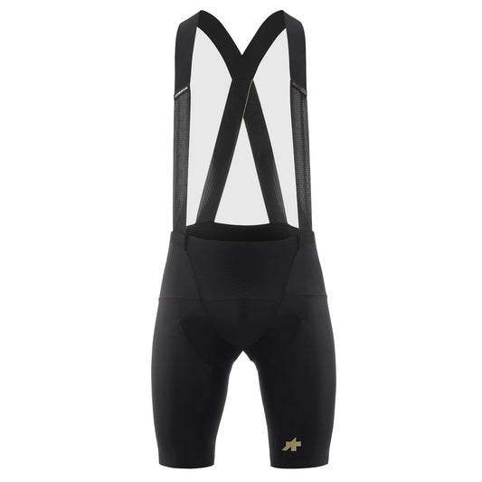 Korte fietsbroek met bretels ASSOS MILLE GTO S11 Regular, zwart — witte achtergrond, 2000 x 2000