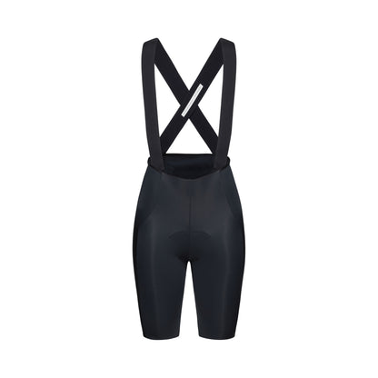 Salopette corta da donna POC RACEDAY nera — sfondo bianco, 2000 x 2000