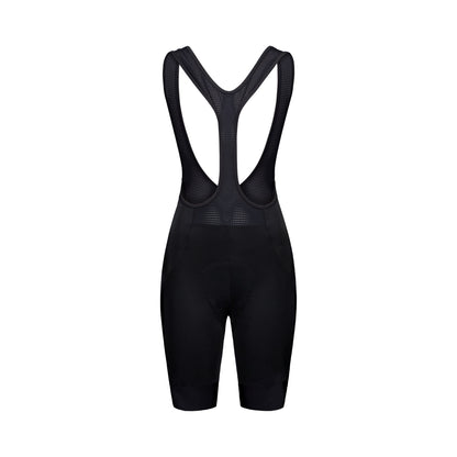 Salopette corta da ciclismo POC CADENCE da donna nera — sfondo bianco, 2000 x 2000