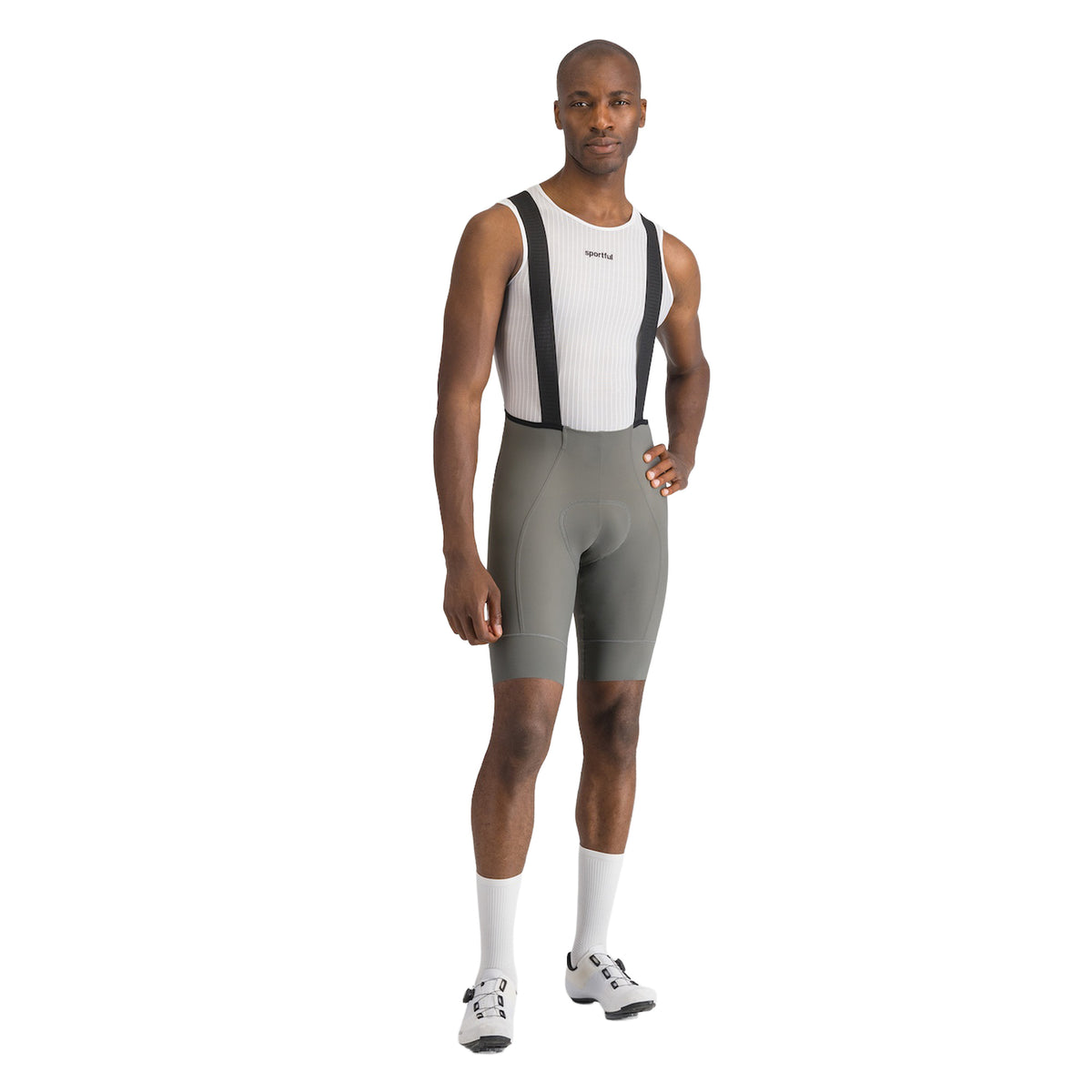 Culote corto con tirantes SPORTFUL SRK gris — fondo blanco, 2000 x 2000