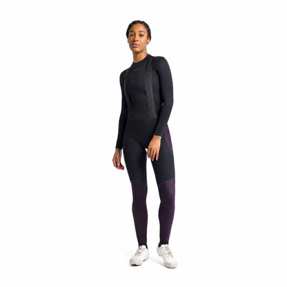 Salopette lunga da ciclismo SPORTFUL SUPERGIARA 2 da donna viola/nera — sfondo bianco, 2000 x 2000