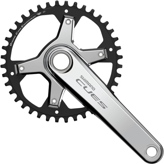 1-fach Kurbelgarnitur 9/10/11V SHIMANO CUES U6030 - Polish Silver Edition