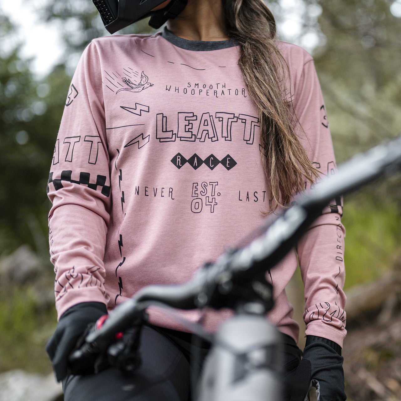 Maillot LEATT MTB GRAVITY 3.0 Femme Manches Longues Rose