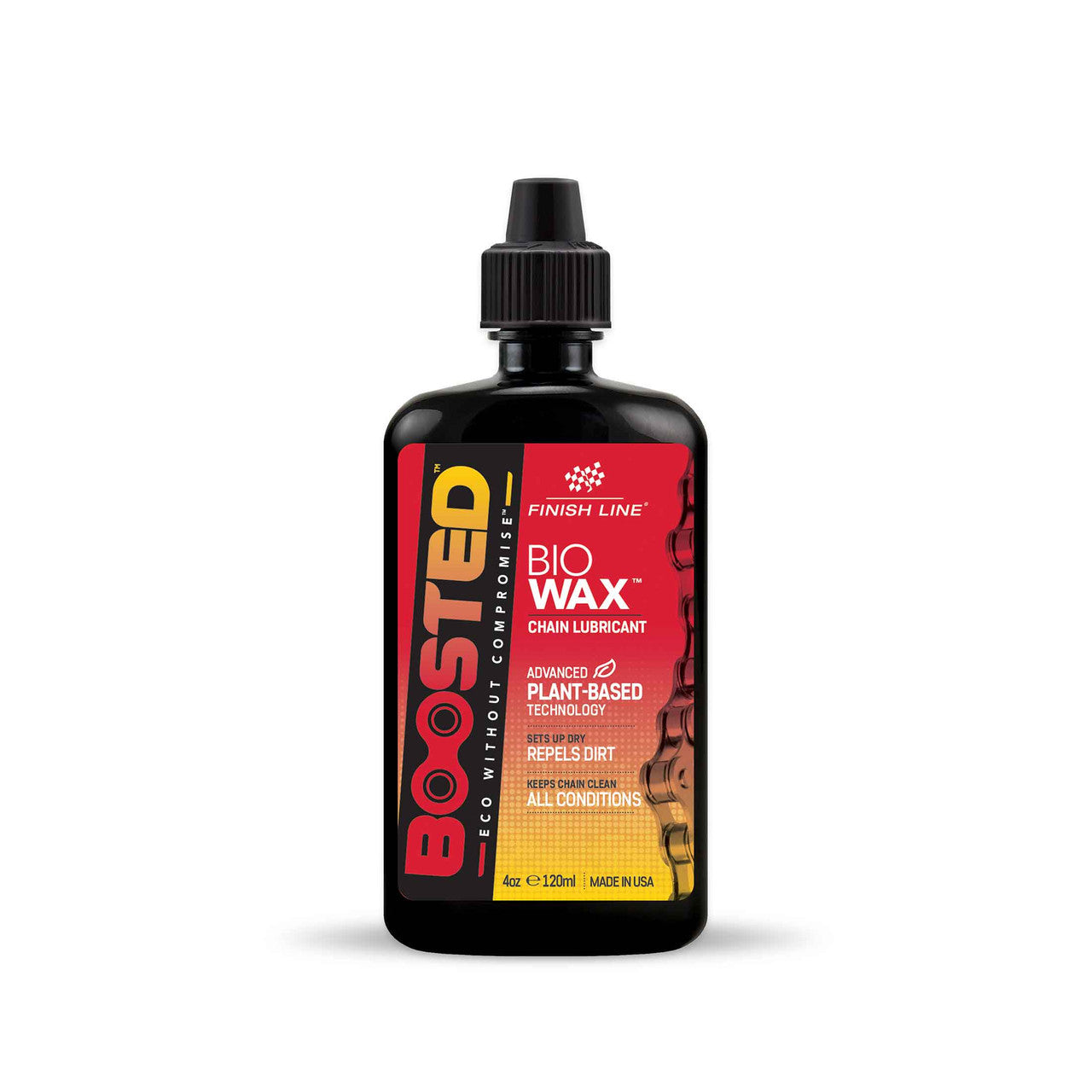 Lubrificante per catena FINISH LINE BOOSTED™ BIO WAX (120 ml)