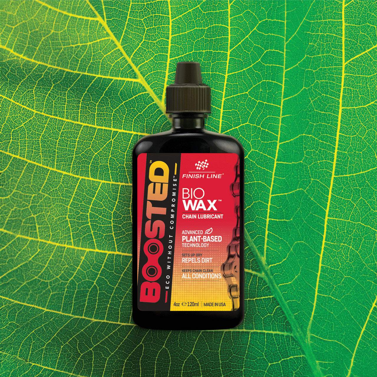 Lubrificante per catena FINISH LINE BOOSTED™ BIO WAX (120 ml)