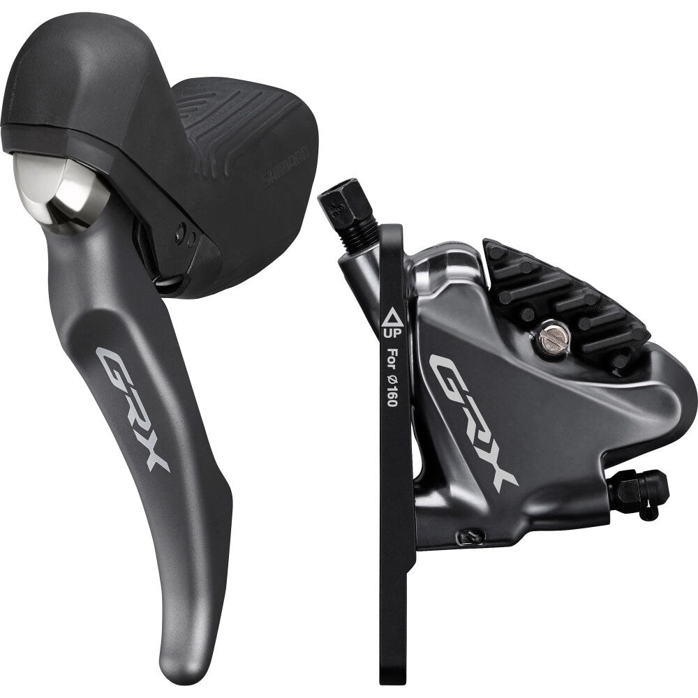 Vasen jarruvipu ja etujarrusatula SHIMANO GRX ST-RX810-LA + BR-RX810 2x11V Flat Mount