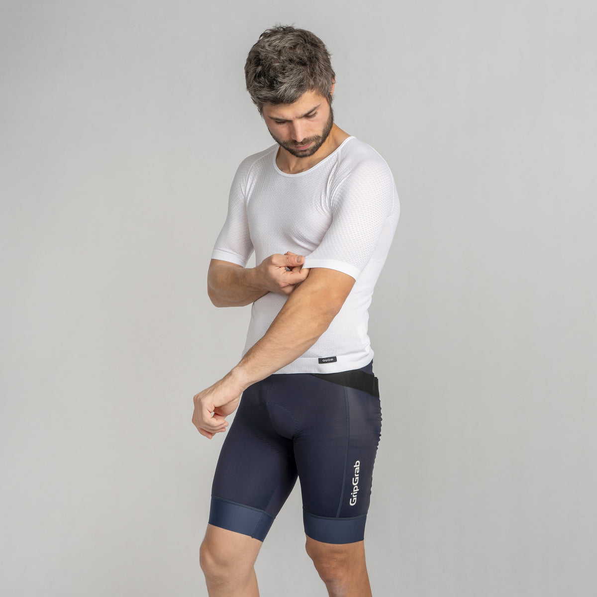 GRIPGRAB PACR SUMMER SEAMLESS Short-Sleeve Base Layer White