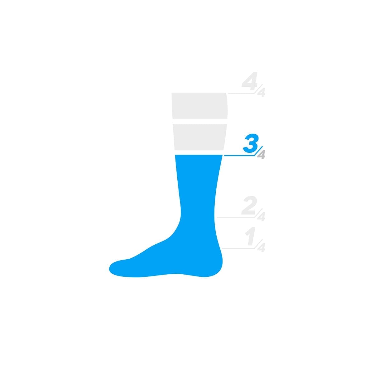 Chaussettes PROBIKESHOP BANDEAU Blanc